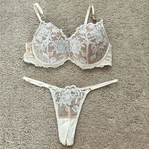 Ann Summers Lace Women Intimates Set - Cream